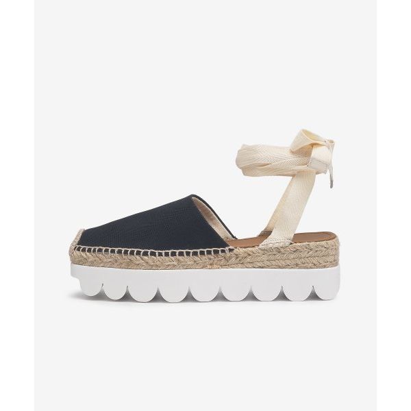 MARNI 마르니 앵클 타이 플랫폼 에스파듀 - 블랙 SBMS007806P226600N99