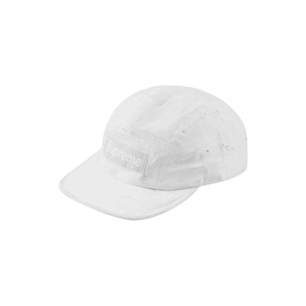 슈프림 x MM6 MAISON MARGIELA 메종마르지엘라 페인티드 캠프캡 화이트 (24SS)
